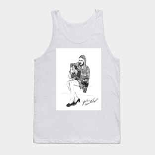 Joni M Original Ink Drawing Print Tank Top